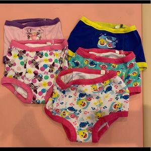 Lot of 4T toddler girl training underwear